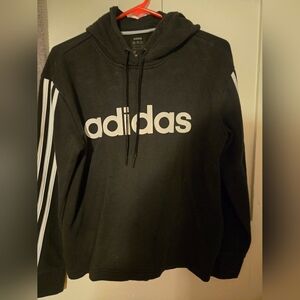 Women's Black Adidas Hooded Seeatshirt Size Medium